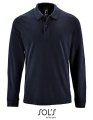 Heren Polo Sols Long-Sleeve Perfect French Navy